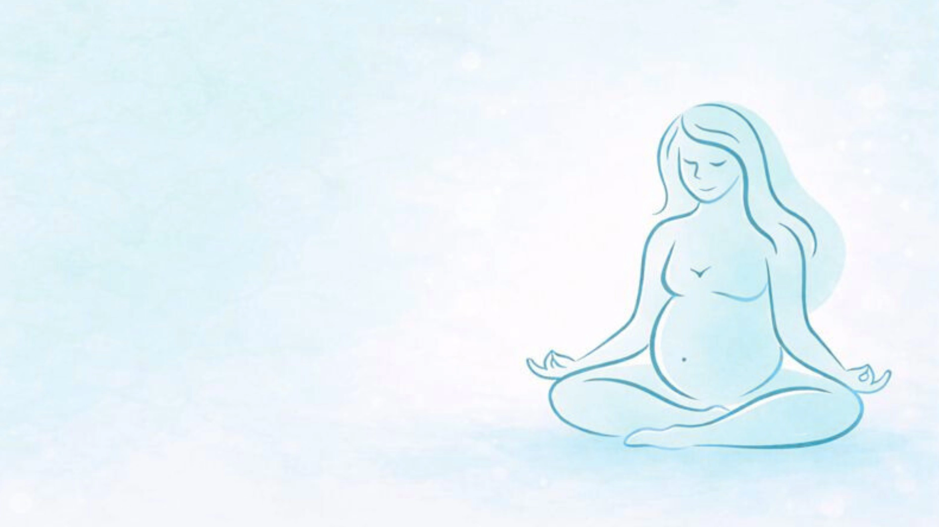 Illustration d'une femme enceinte en posture de yoga